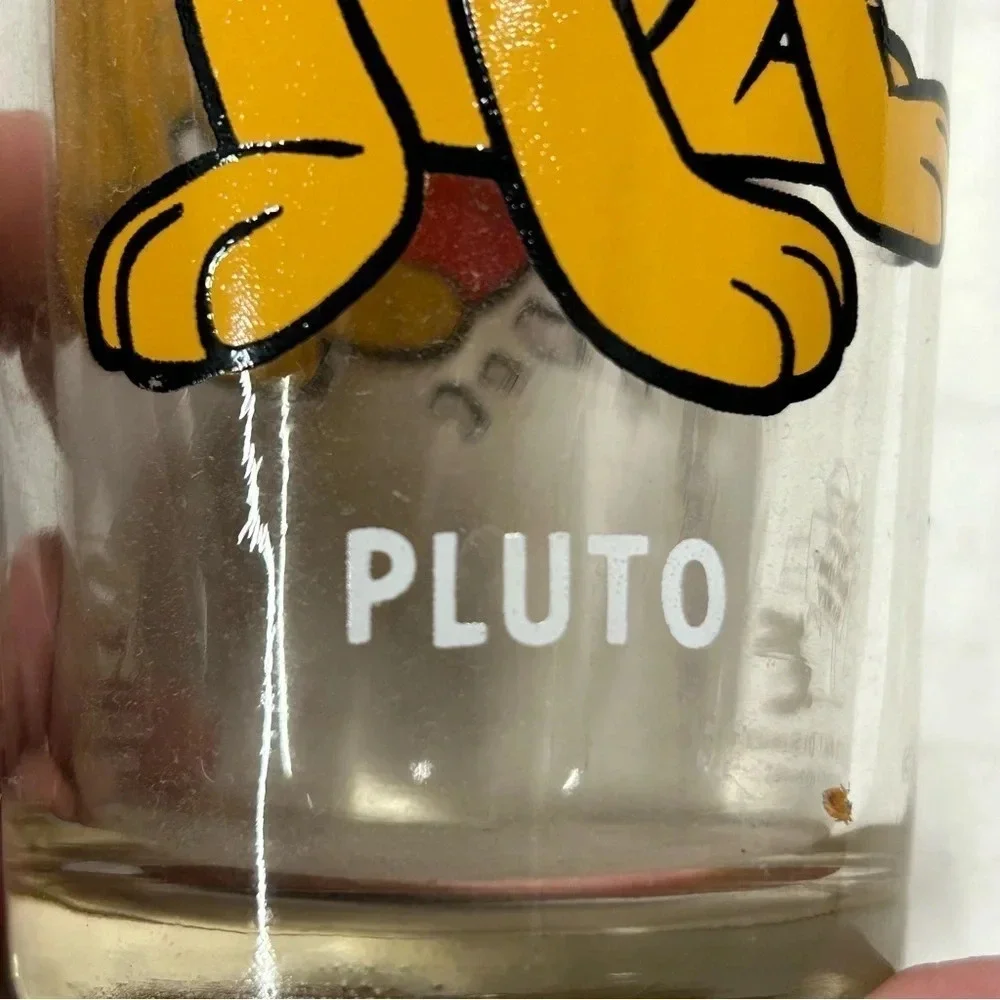 Vintage 1978 Walt Disney Productions Pluto Pepsi Drinkware Happy Birthday Mickey